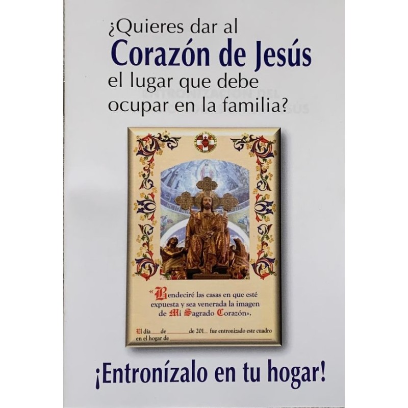 ENTRONIZACION DEL CORAZON DE JESÚS EN TU HOGAR