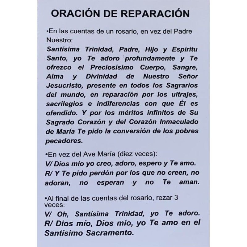 ESTAMPA ORACION REPARACION